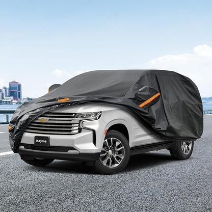 Kayme 7 Layers SUV Car Cover Custom Fit for Chevrolet Chevy Tahoe (2007-2025) Waterproof All Weather for Automobiles, Outdoor Full Cover Rain Sun UV Protection.