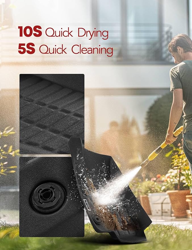 YHTAUTO Floor Mats & Cargo Mat Fit Chevy Trax 2014-2023, Buick Encore 2013-2023(NOT GX), TPE All Weather Car Mats Waterproof Anti-Slip Odorless Floor Liner, Interior Car Accessories
