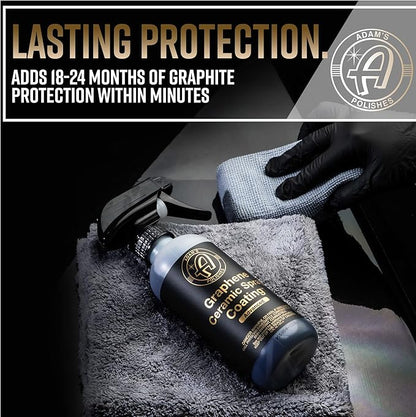 Adam's Polishes Advanced Graphene Ceramic Spray Coating - 18+ Months Sprayable Graphene Oxide Ceramic Coating for Cars, Boats, RV's & Motorcycle | Adds Extreme Gloss, Depth, Shine & Protection