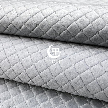 Soft Car Steering Wheel Cover for Sedan, SUV, Warm Luxury Velvet, Odorless, Universal, Anti Slip, Summer Winter, Gray, D Shape(Flat Bottom)