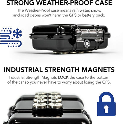 Brickhouse Security GPS Car Tracker - Hidden Tracker for Vehicles - Long Lasting Battery 140-Day LTE GPS Tracking Device for Vehicles with Magnetic Case & Extended Battery - Subscription Required