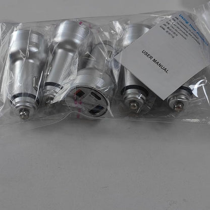 65W Car Phone Charger USB C, 5 Pack 4-Port Cigarette Lighter Adapter, 12V USB C Fast Car Charger Type C Car Adapter, Car Accessories for iPhone 16E 16 15 14 13 12 Pro Max,Galaxy,Pixel,iPad,Android