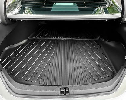OEDRO Floor Mats & Cargo Mat Fit for 2025 Toyota Camry (Include Hybrid/LE/SE/XLE/XSE), TPE All Weather Custom Fit 2025 Camry Floor Liners 1st & 2nd Row Car Mats Accessories, Black