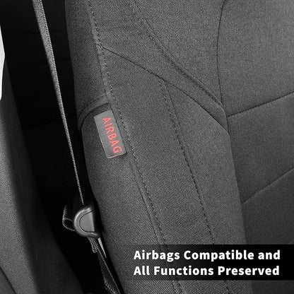 coverdream Full Set CRV Seat Covers Custom Fit for 2023 2024 2025 2026 Honda CR-V LX,EX,EXL,Hybrid,Sport Series,Trailsport,Fully Covered,Airbag Compatible UV Resistant Polyester Seat Protector(Black)