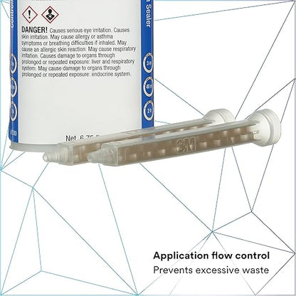 3M Controlled-Flow Seam Sealer, 08329, Solvent Free, Weather Resistant, Torsional Stress Flexability, 200 mL/6.75 fl oz Cartridge
