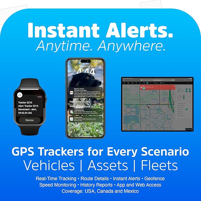Optimus GV75MG Waterproof Wired GPS Tracker for Motorcycles, Boats, Machinery, Assets