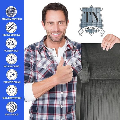 Premium Cargo Liner for Mercedes-Benz C 300 4MATIC Sedan 2015-2021 - Custom Fit Car Trunk Mat - All-Season Black Cargo Mat - 3D Shaped Laser Measured Trunk Liners for Mercedes-Benz AMG C 63