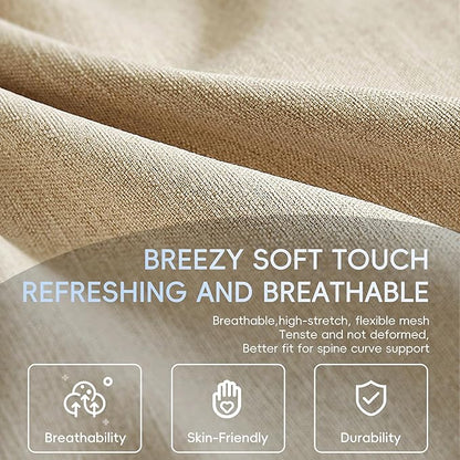 BABYBLU Linen Car Seat Cover for Cars - Durable & Non-Slip - Front Car Seat Protector Covers for Most Automotive, Vans, SUVs, Trucks