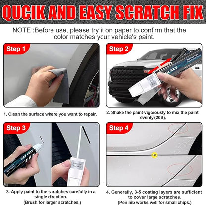 Car Touch Up Paint(Flame Red(PR4)) for Dodge Ram, Car Paint Scratch Repair Kit, Quick & Easy Solution to Repair, 2 in 1 Scratch Remover Pen with 2PCS Disposable Micro Applicators