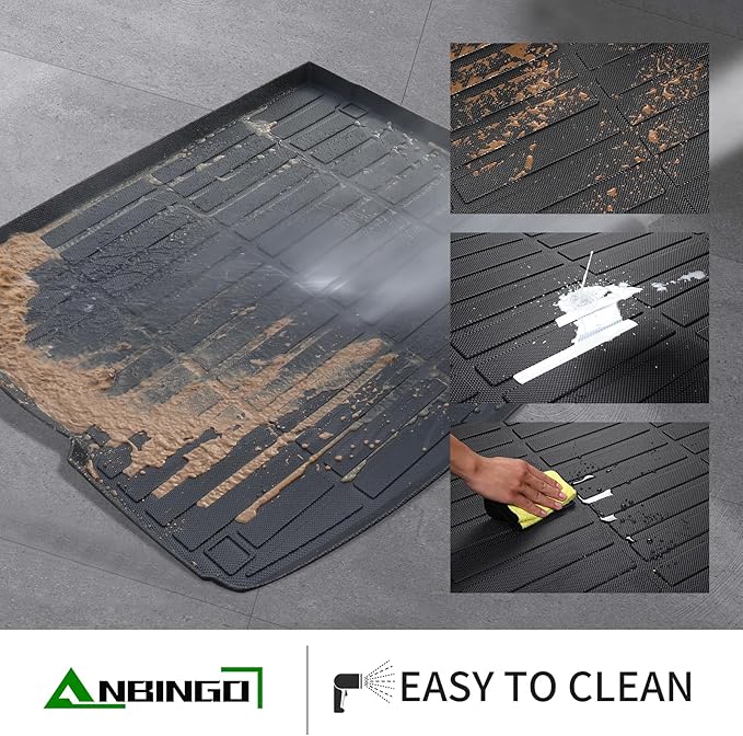 ANBINGO®Floor Mats Fit for Nissan Ariya 2023-2025 & Cargo Liner All Weather Car Mat Rug for 2023 Ariya TPE Rug Mat for 2024 Nissan Ariya Rubber Trunk Carpet for 2025 Ariya Accessories