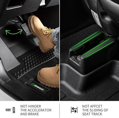 ANBINGO®-Floor Mats & Cargo Liner for 2022-2026 Toyota Corolla Cross FWD & Hybrid AWD (Not for Fuel AWD),1st 2nd Row with Trunk Mat,TPE All Weather Waterproof Corolla Cross Car Mats Black