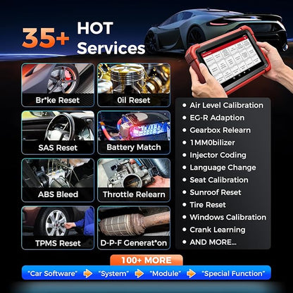 LAUNCH X431 CRP919XBT ECU Coding OBD2 Scanner, All System Bidirectional Scan Tool, 35+ Hot Services, CANFD DOIP FCA SGW, 150 Brands, Android 10, 2 Years Upgrades