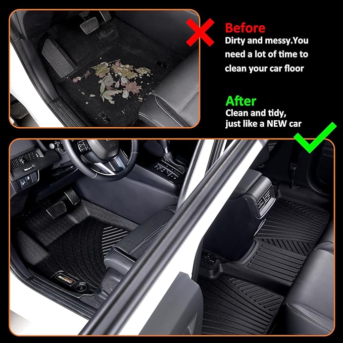 Binmotor-All Weather Floor Mats Cargo Liner for Mazda CX-5 2023 2024 2025, Car Floor Mat CX5, Trunk Cargo Mat for Mazda CX5 Accessories Car Mats