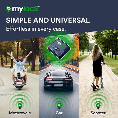 GPS Tracker for Vehicles with Magnet – 4G LTE Real-Time Location Device with App, Built-in SIM, 14-Day Battery – Anti-Theft GPS Tracker for Car, Motorcycle, Scooter, Bike
