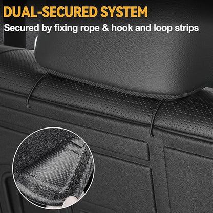 Floor Mats Set for 2024 2025 Toyota Land Cruiser Prado 5 Seats, Full Coverage All Weather Floor Mats Cargo Mat with Backrest Protectors & Door Sill Guards for Land Cruiser Accessories