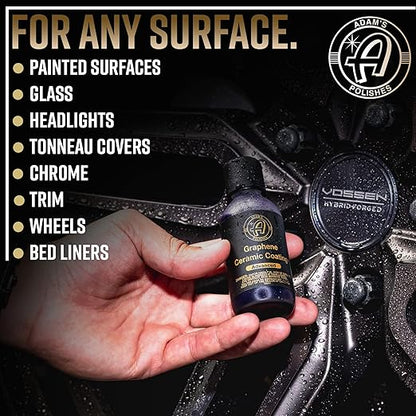 Adam's Polishes Advanced Graphene Ceramic Coating - 10H Graphene Coating for Auto Detailing, 9+ Years of Car Protection & Patented UV Technology