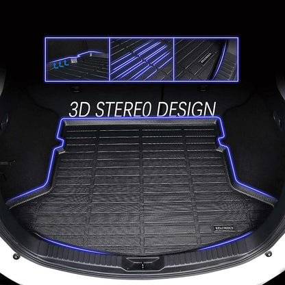 KELCSEECS Floor Mats & Cargo Liner Custom for 2014 2015 2016 2017 2018 2019 Nissan Sentra All Weather Floor Liners Car Mats Cargo Mat Nissan Sentra Floor Mats Trunk Mat Accessories Trunk Liner