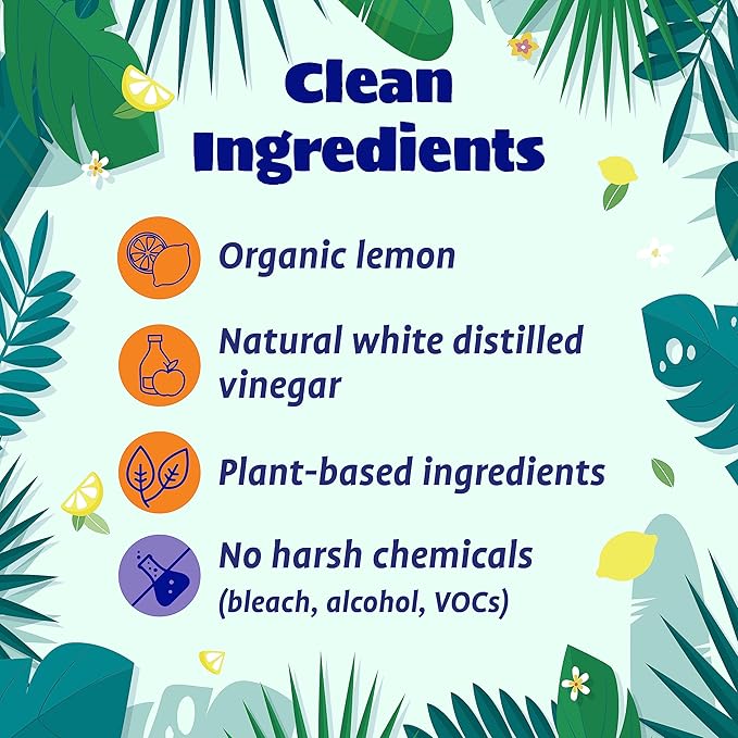 Originally Yellow Lemon Vinegar All Purpose Cleaning Spray | Distilled Cleaning Vinegar For Every Room In the House | Plant-Derived All Purpose Cleaner | Living Room, Bathroom, & Kitchen | 3 Pack