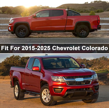 Waterproof Car Cover Compatible with Chevrolet Colorado Crew Cab Long Bed 6.1ft WT/LT/Z71/ZR2 2015-2025, 420D Oxford Cloth Car Cover with Zipper Door for Snow Rain Dust Hail Protection