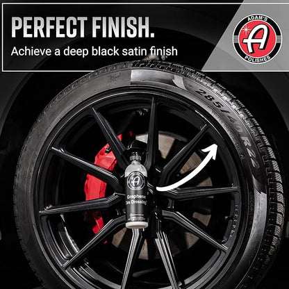 Adam's Polishes Graphene Tire Dressing - Deep Black Finish W/Graphene Non Greasy Car Detailing Use W/Tire Applicator After Tire Cleaner & Wheel Cleaner | Ceramic Coating Like Tire Protection (2-Pack)