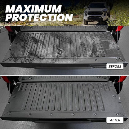 LASFIT Tailgate Mat for Toyota Tacoma 2024 2025(Not Fit Drop-in Liners), All Weather Truck Tailgate Liner for Tacoma TPE Tailgate Protector Liner Tacoma Accessories, Black