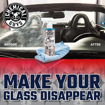 Chemical Guys CLD300 Streak Free Glass & Window Cleaner (Works on Glass, Windows, Mirrors, Navigation Screens & More; Car, Truck, SUV and Home Use), Ammonia Free & Safe on Tinted Windows, 128 fl oz