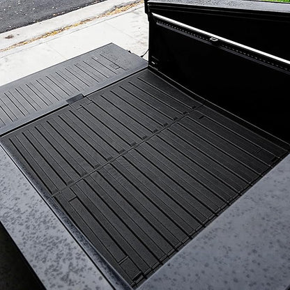 OEDRO Truck Bed Mat Fit for 2023 2024 2025 Tesla Cybertruck, TPE All Weather Protection Heavy Duty Pickup Truck Bed Liner for 2024 Tesla Cybertruck Accessories, Black