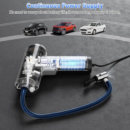 Tire Inflator – High-Power 12V Car Air Pump for Fast Tire Inflation | Auto Shut-Off, LED Display & Compact Design for Cars, Motorcycles & Bikes