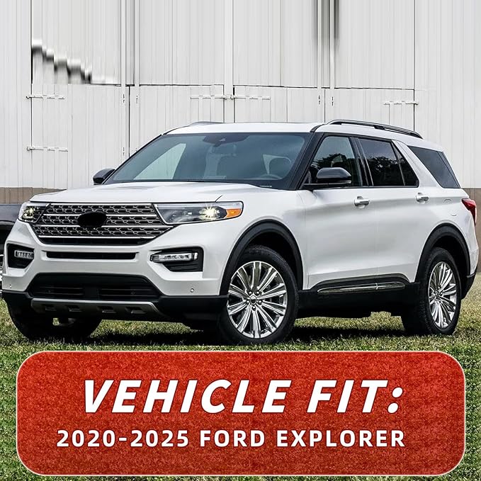 in Channel Window Visors for Ford Explorer 2020 2021 2022 2023 2024 2025, Durable Rain Guards, Vent Window Visors Shades, Wind Deflectors for 20-25 Explorer, 4PCS
