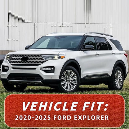 in Channel Window Visors for Ford Explorer 2020 2021 2022 2023 2024 2025, Durable Rain Guards, Vent Window Visors Shades, Wind Deflectors for 20-25 Explorer, 4PCS