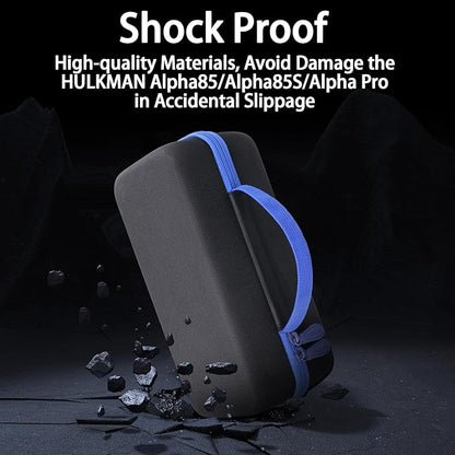 Aenllosi for HULKMAN Alpha85/Alpha85S/Alpha Pro Jump Starter Hard Carrying Case, Black+Blue (Case Only)
