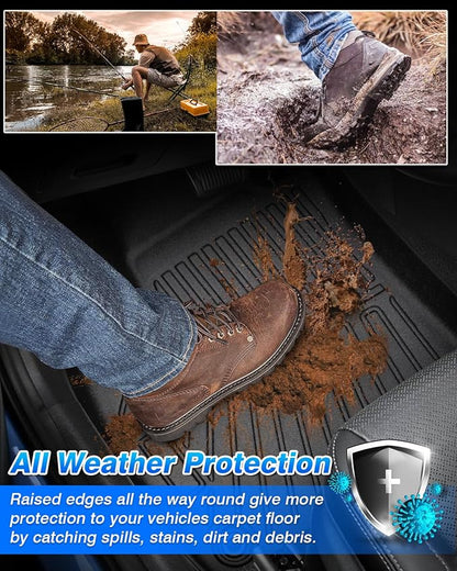 Cartist Floor Mats Custom Fit for Chevrolet/Chevy Trax 2024 2025 Accessories All Weather Floor Liners for Trax Heavy Duty TPE Odorless