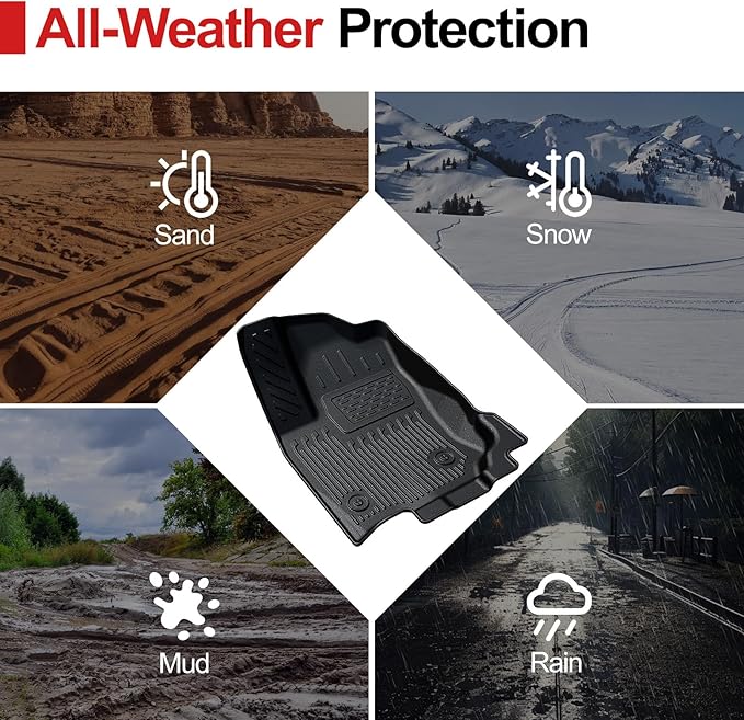 Cargo Liner & Backrest mat for 2025 Toyota 4Runner Fuel 5-Seater, Full Coverage All Weather TPE Cargo Mat & Trunk Backrest Protectors
