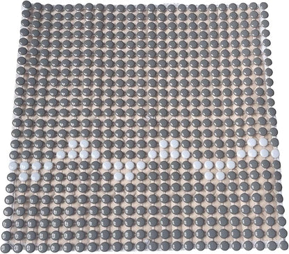 HOMREST Cooling Car Seat Cushion Back Pain Relief Ceramic Beaded Seat Cover Comfy Extreme Summer Massage Seat Pad for Car, Trucks,Executive Office Chairs(Grey)