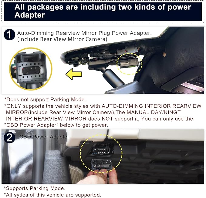 4K Dash Cam Custom fit for GMC Yukon, Yukon XL 2015 2016 2017 2018 2019 2020(Model C), Model C & Model D Have Same Models Years but Vehicle Sensor Cover are Different