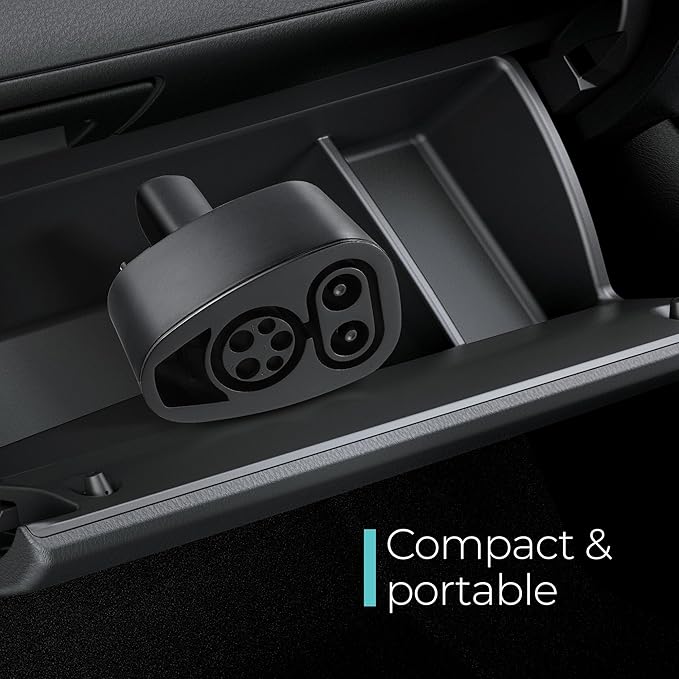 Lectron CCS1 to NACS Adapter for Tesla Model S, 3, X, Y (500A 500V) - for Tesla Owners Only - Fast Charge Your Tesla with CCS Chargers (Black)
