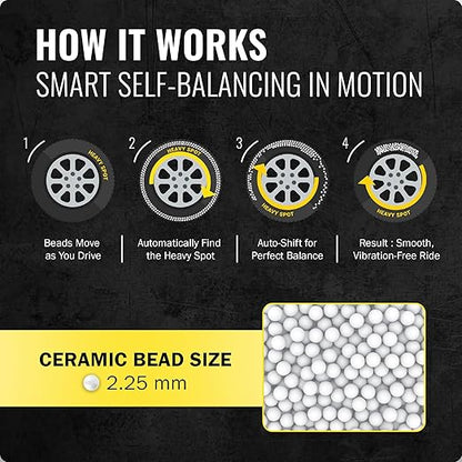 ESCO Tire Balance Beads – 17.6 lb Bulk Bucket (Model 20466C) | Reusable Ceramic Balancing Beads for Truck, RV, Motorcycle, Trailer & Car Tires | Reduces Vibration & Improves Tire Life