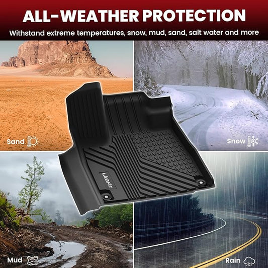 LASFIT Floor Mats & Trunk Mat & Backrest Mats for Acura Mdx 2022-2026 Cargo Mat All Weather TPE Mats Custom Fit Floor Liner for Mdx 1st & 2nd & 3rd Row Car Mats & Cargo Liner, Black, Easy to Clean
