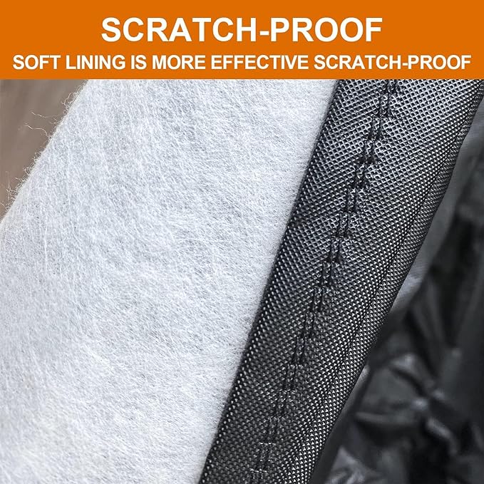 Kayme 7 Layers Heavy Duty SUV Car Cover Waterproof All Weather, Full Exterior Cover Outdoor Snow Sun Uv Protection with Zipper for Automobiles, Universal Fit for SUV Jeep (Up to 181 inch)