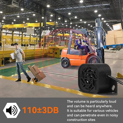 835 Back-up Alarm 12V-48V 110dB IP67 Waterproof Dust-Proof Reversing Warning Alarm with Super Loud Beeper Tone for Truck Van Forklift Car Lorry Agricultural Vehicles