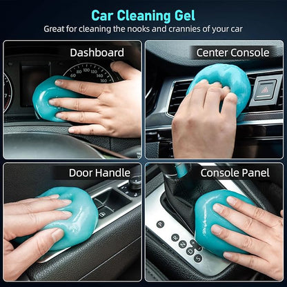 Car Vacuum Cleaner,95W/19Kpa/30Mins,Mini High Power Pet Portable Handheld Cordless Vacuum Pro, Rechargeable Extractor Vacuum Detailing with Cleaning Gel for Car, Home and Office Detail Cleaning