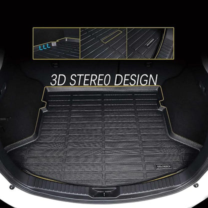KELCSEECS Floor Mats & Cargo Liner Custom for Nissan Altima 2019-2025 All Weather Protection TPE Floor Liners Front& Rear Row Full Set Accessories Black
