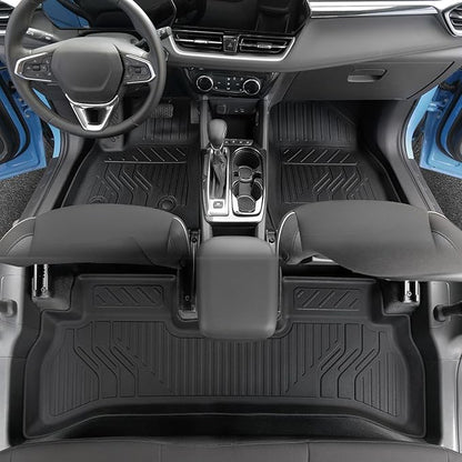 Floor Mats Set for Chevy Trailblazer FWD 2026 2025-2021 Accessories, Full Coverage All Weather Floor Mats Cargo Mat with Backrest Protectors & Door Sill Guards(Not for AWD)