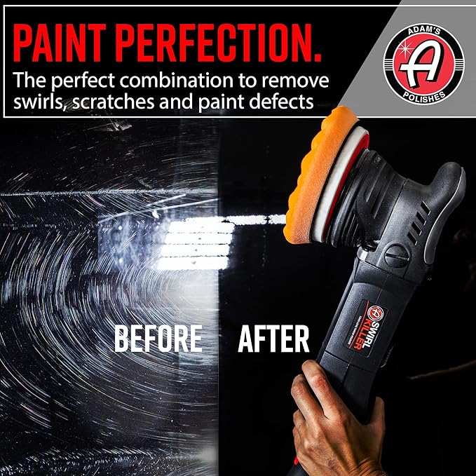 Adam's Polishes Swirl Killer 15mm Car Polisher - Buffer Polisher Dual Action Machine | Use W/Car Polish, Polishing Compound, or Car Scratch Remover | Detailing Car Wash Clay Bar Ceramic Coating