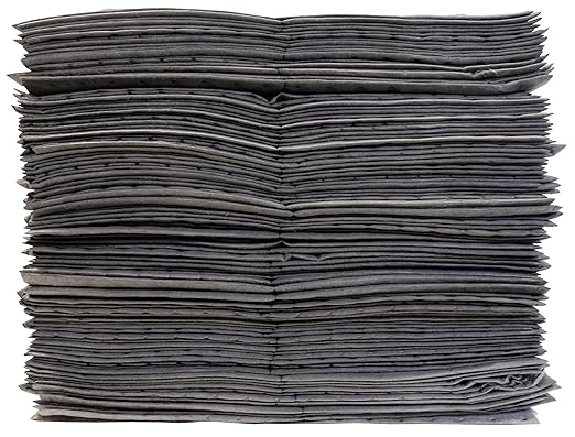 Oil-Dri L90902 15" W x 19" L Universal Heavy Weight Bonded Perforated Pads (100 Mats/Box)
