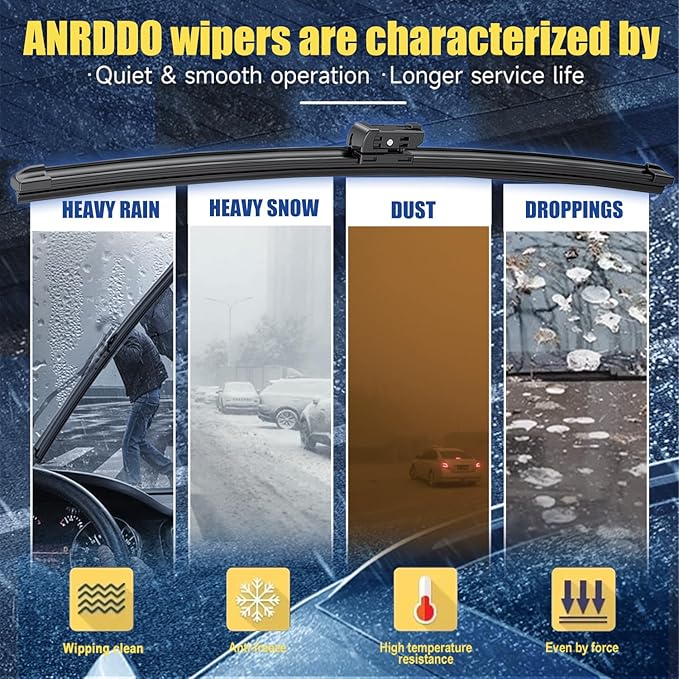 2 Wipers Factory Replacement For 2014-2018 Chevrolet Silverado GMC Sierra Original Equipment Windshield Wiper Blades Set - 22"+22" Top Lock (Set of 2) Not for J HOOK
