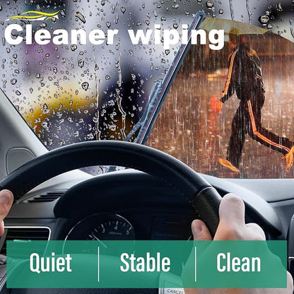 24" 18" 12" Windshield Wiper Blades Replacement for 2014 2015 2016 2017 2018 Mazda 3 Premium All Weather Front Rear Wipers Set - OEM Quality (Pack of 3)
