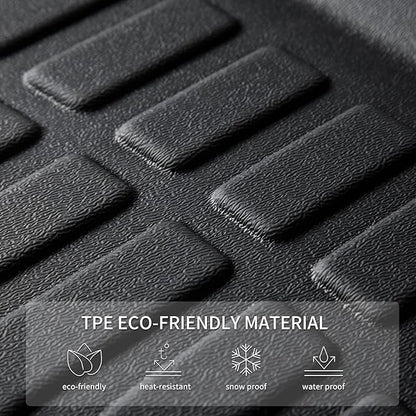 KELCSEECS® Floor Mats Custom for Hyundai Elantra 2020 2019 2018 2017 All Weather Protection TPE Heavy Duty Non-Slip Automotive Floor Liners Fits Front & 2nd Row Full Set Accessories, Black