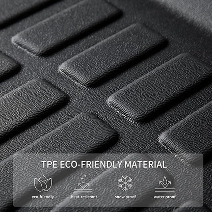 KELCSEECS Floor Mats & Cargo Liner Custom for Nissan Kicks 2024-2018 All Weather Protection Anti-Slip TPE Floor Liners Full Set Nissan Kicks Accessories Black