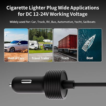 Starlink Gen 3 Power Cord 12V Adapter for Gen 3 Router Power Supply with Step Up Converter and Car Adapter, 10-36V to 57V 4.5A Conversion Kit for Truck RV No Worry About Voltage Drop or Rise